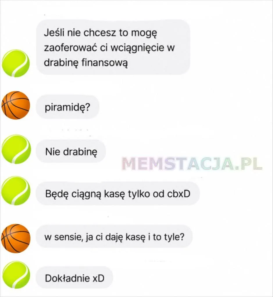 Rozmowa na messengerze pomiędzy kolegami o przyszłym biznesie.